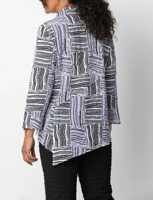 Habitat Patterned Collared Blouse- 23938