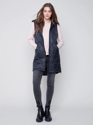 Charlie B Quilted Puffer Vest - C6268
