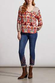 
            
                Load image into Gallery viewer, Tribal Combo Print Blouse 7915O-1434
            
        