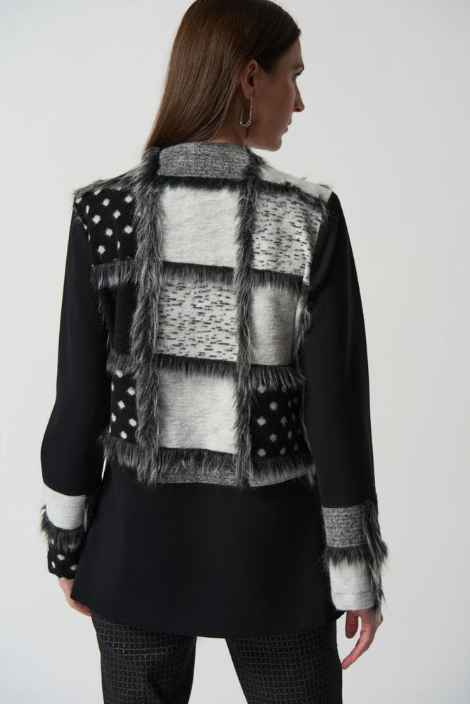
            
                Load image into Gallery viewer, Joseph Ribkoff Open Front Jacket with Faux Fur 233062
            
        