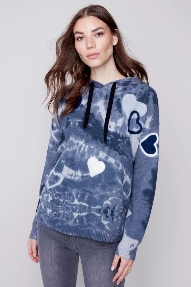 
            
                Load image into Gallery viewer, Charlie B Graffiti Printed Hooded Sweater - C2436
            
        