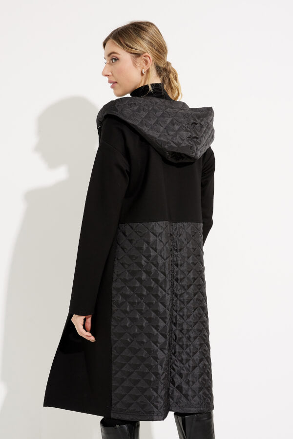 
            
                Load image into Gallery viewer, Joseph Ribkoff Quilted Hooded Coat- 233058
            
        