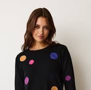
            
                Load image into Gallery viewer, Parkhurst Dotty Dot Sweater- 15682
            
        