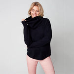 Charlie B Sweater with Removable Scarf - C2420