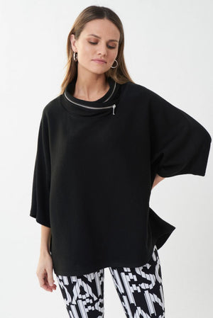 
            
                Load image into Gallery viewer, Joseph Ribkoff Hooded Top with Zipper Detail - 213621
            
        