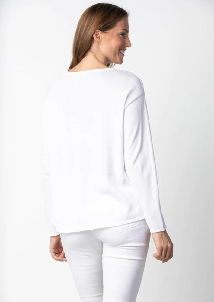 
            
                Load image into Gallery viewer, Habitat Emmie Pocket Pullover-White 83033
            
        