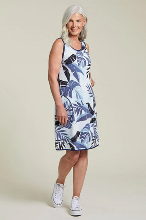 
            
                Load image into Gallery viewer, Tribal Reversible A-Line Dress With Pockets- Poolside 6895O-4302
            
        