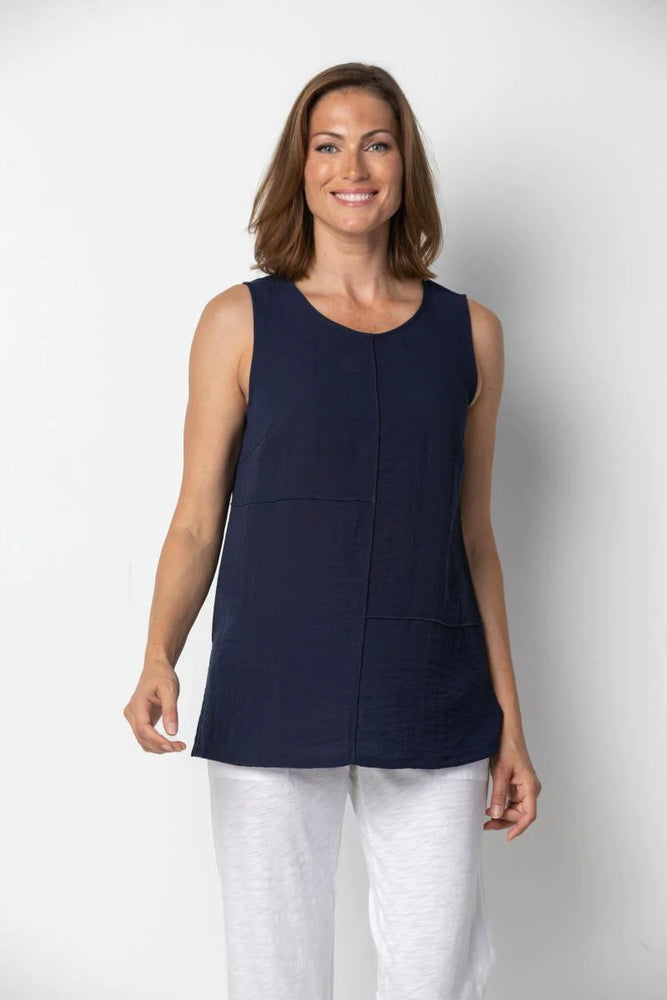 
            
                Load image into Gallery viewer, Habitat Solid Pieced Tunic Tank 30650
            
        