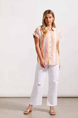
            
                Load image into Gallery viewer, Striped Button-Up Camp Shirt 77310-4186
            
        