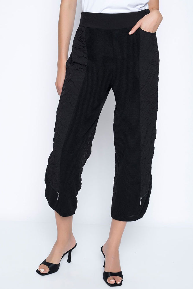 
            
                Load image into Gallery viewer, Picadilly Zipper Trim Bubble Pant EF913
            
        