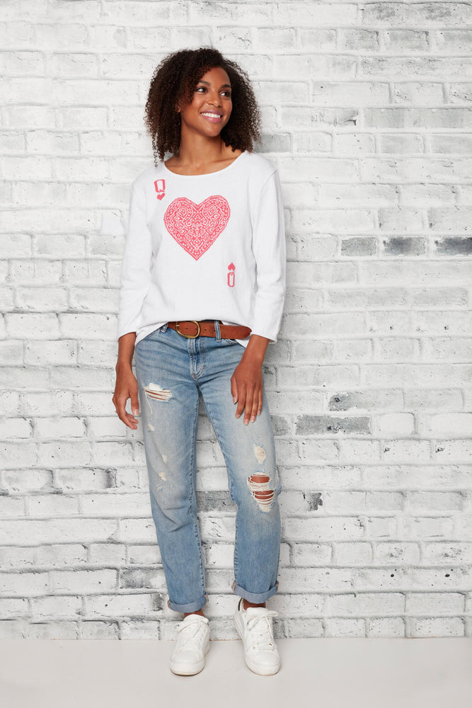 
            
                Load image into Gallery viewer, Queen of Hearts Sweater
            
        